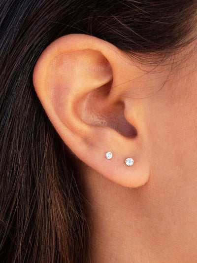 Lenora Zirconia Mini Stud Earrings