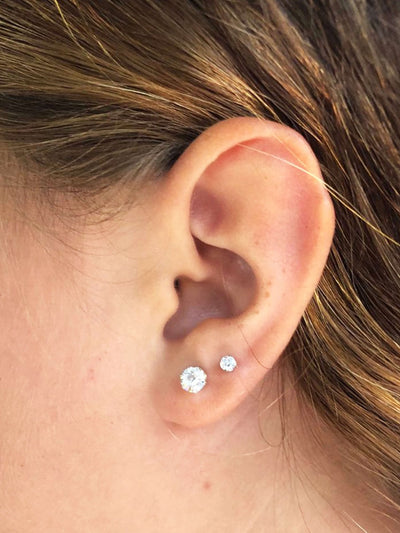 Lenora Zirconia Mini Stud Earrings