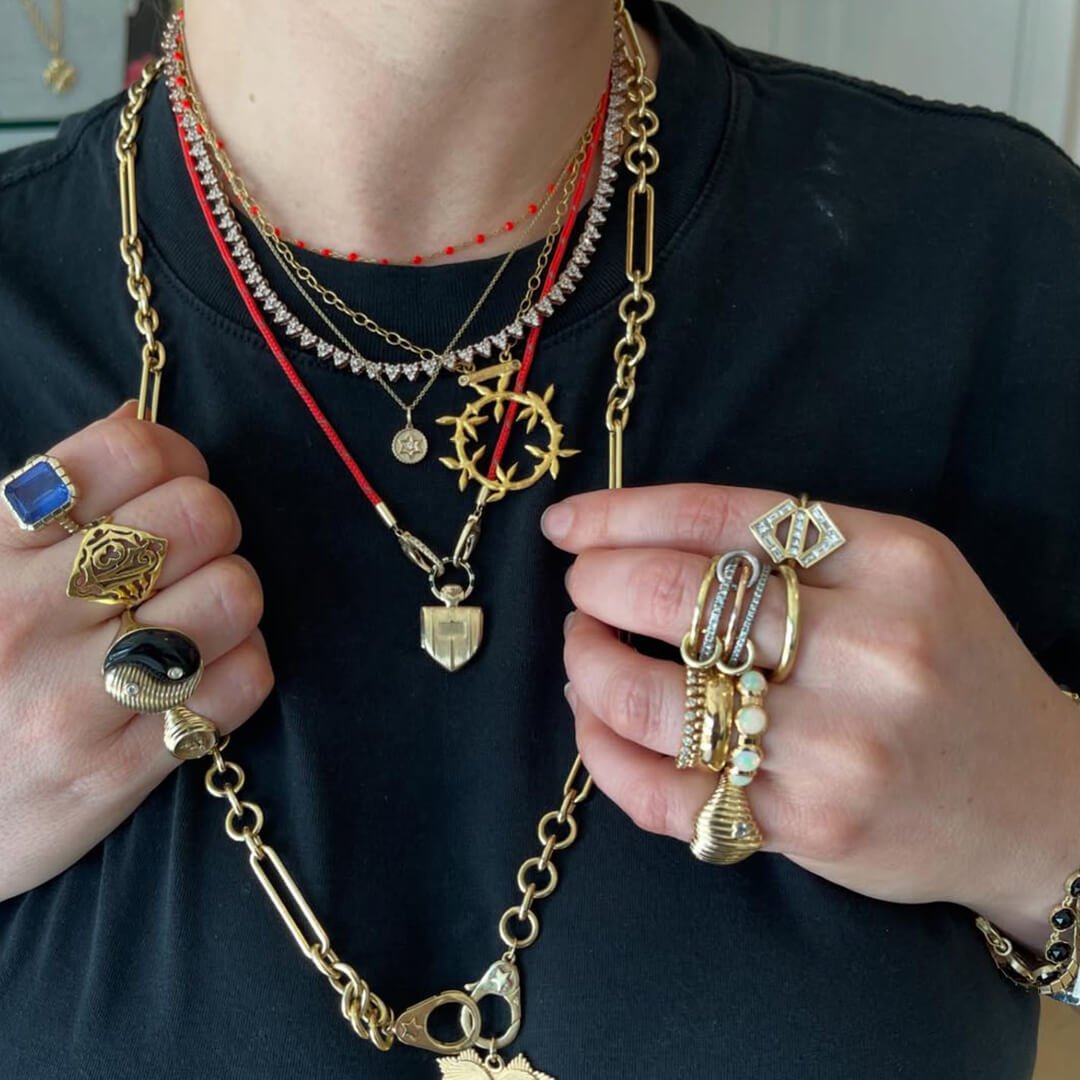 Ophelia Luxe Gemstone Five-Stack Ring