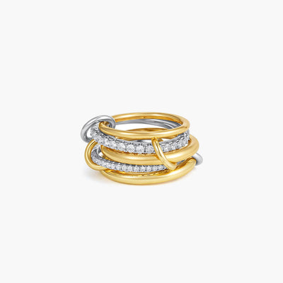 Ophelia Luxe Gemstone Five-Stack Ring