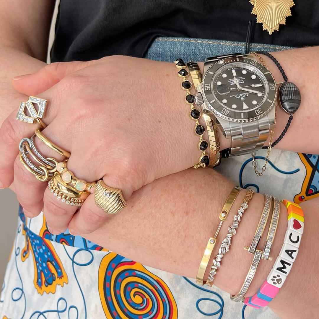 Ophelia Luxe Gemstone Five-Stack Ring