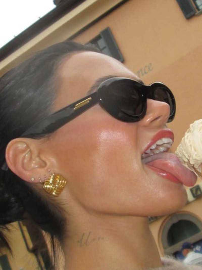 Florence Luxe Square Stud Earrings