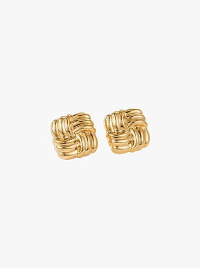 Florence Luxe Square Stud Earrings