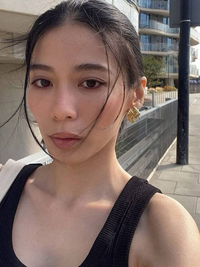 Florence Luxe Square Stud Earrings