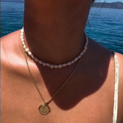 Reyna Pearl Pendant Necklace
