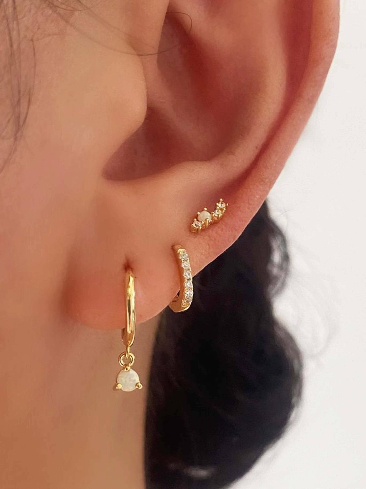 Raya Zirconia Mini Hoop Earrings