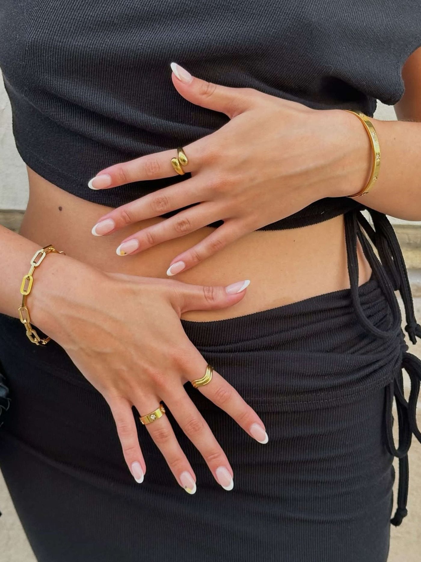 Sera Heart Rhinestone Band Ring