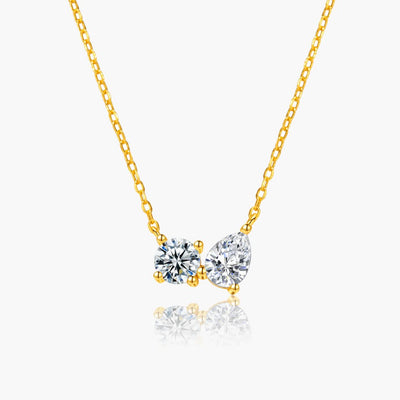 Shira Twin Zirconia Pendant Necklace