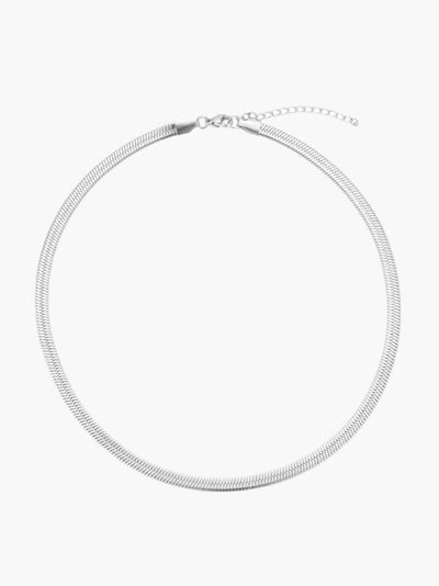 Sleek Flat Chain Necklace