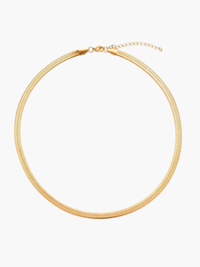 Sleek Flat Chain Necklace