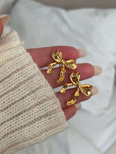 Dahlia Bow Stud Earrings