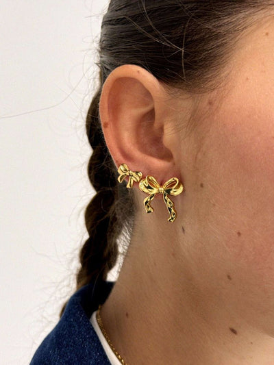 Dahlia Bow Stud Earrings