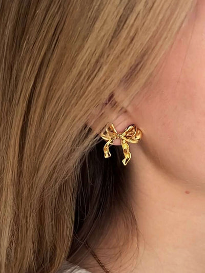 Dahlia Bow Stud Earrings