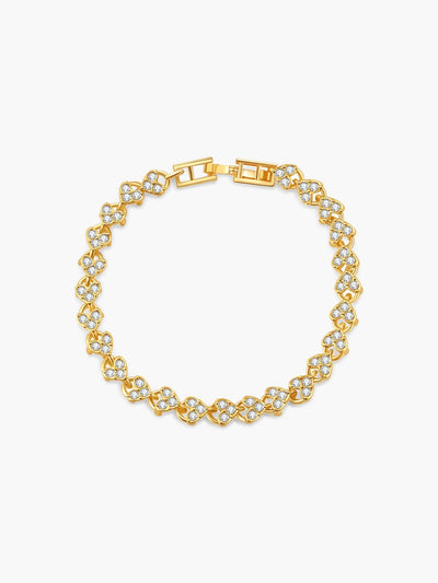 Fiona Heart Zirconia Tennis Bracelet