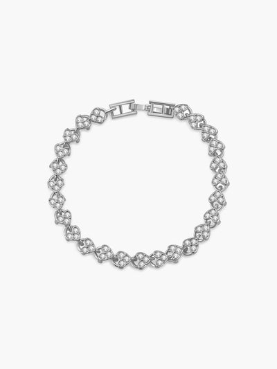 Fiona Heart Zirconia Tennis Bracelet