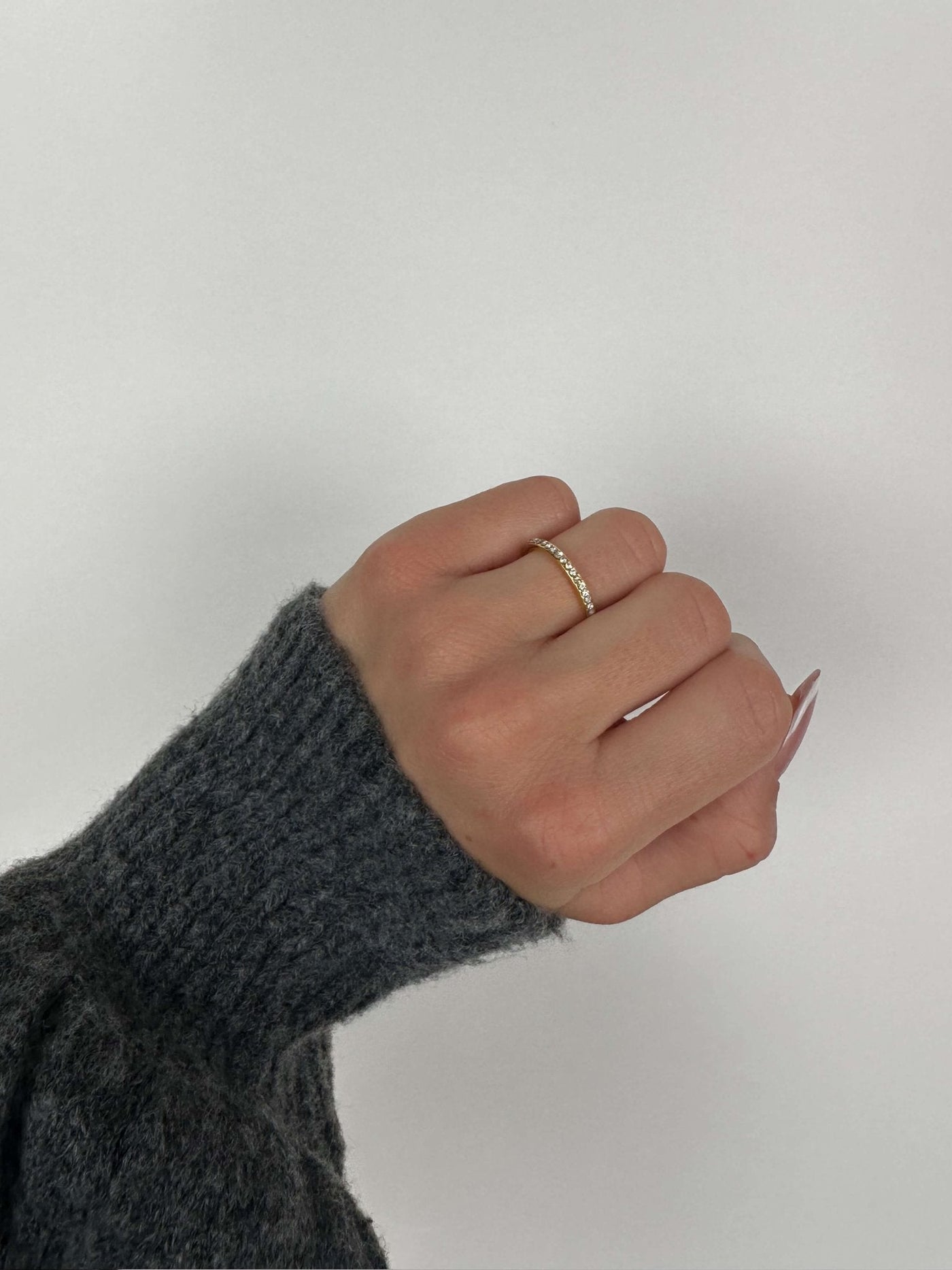 Yelena Slim Pavé Band Ring