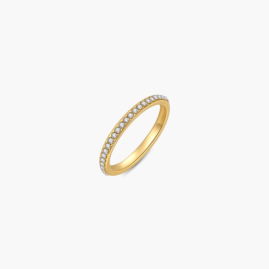 Yelena Slim Pavé Band Ring