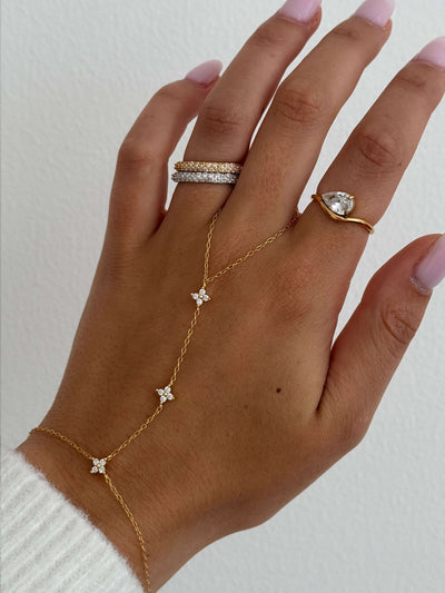 Carina Pear-Cut Zirconia Band Ring